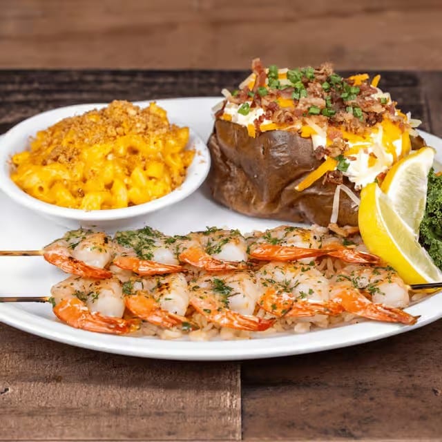Mesquite Grilled Shrimp.