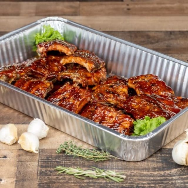 BBQ Baby Back Rib Platter.