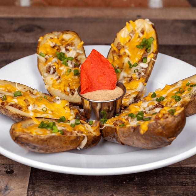 BBQ Bacon Potato Skins.