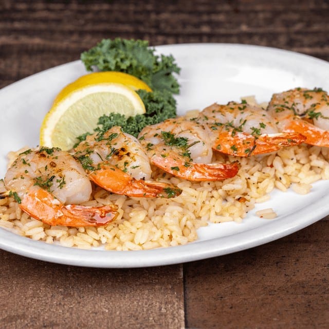 Grilled Shrimp Skewer.