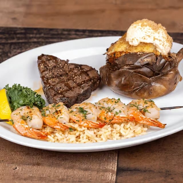 Steak and Shrimp Combo.