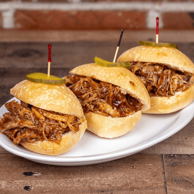 BBQ Pulled Pork Sliders.