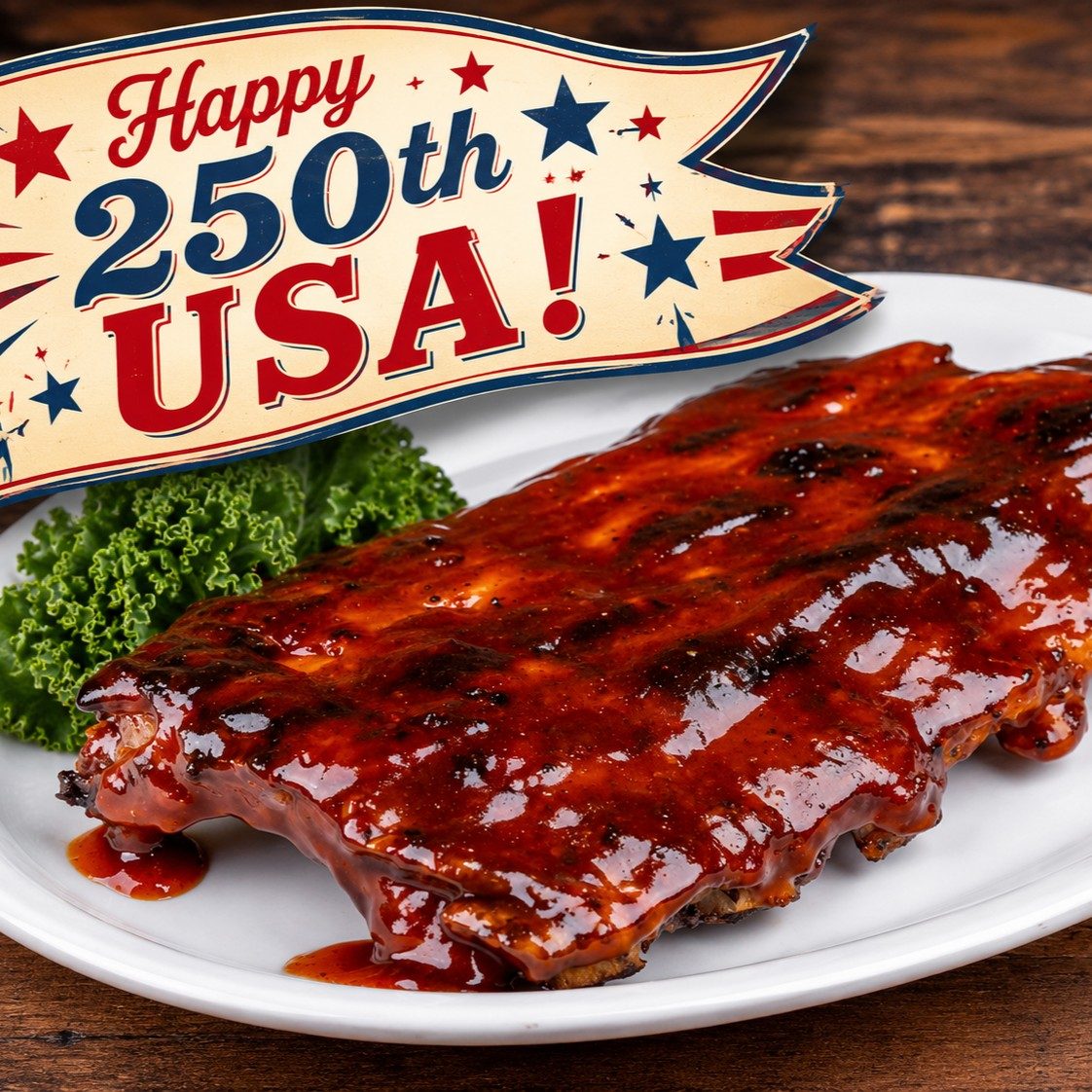 Half Rack of Ribs.