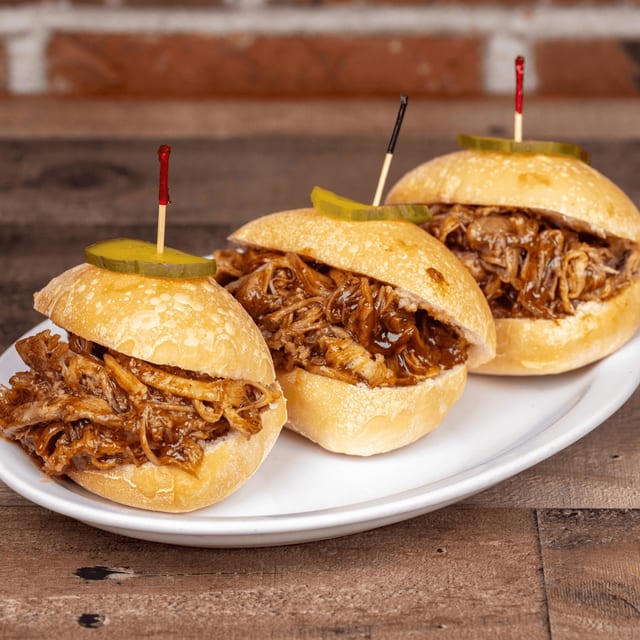 BBQ Pulled Pork Sliders.